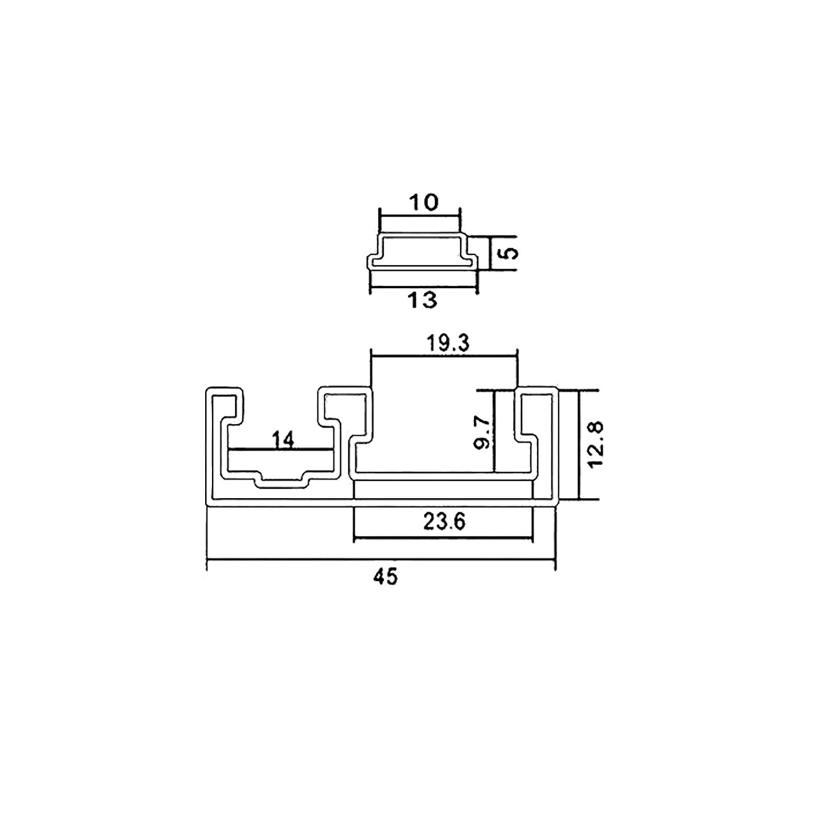 45 Type T Track Met Schaal 300 600 1220Mm Aluminium T-Tracks Slot Mijter Spoor Diy Tafel saw Werkbank Houtbewerking Gereedschap