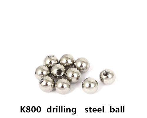 10 stücke K800 3D drucker gewidmet bohren stahl edelstahl perlen stanzen und tippen verarbeitung Ball schraube Ball