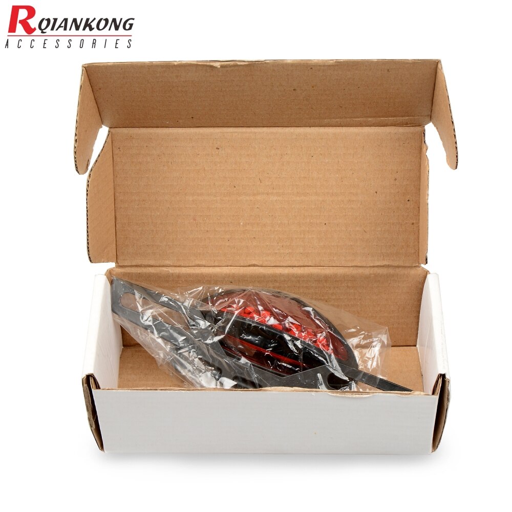 Universal Motorcycle Tail Rear Light Red LED Lamp Brake Stop Light Moto Turn Signal For Kawasaki ZX 6R 9R ZR7S ZX900 ZZR600 Z900