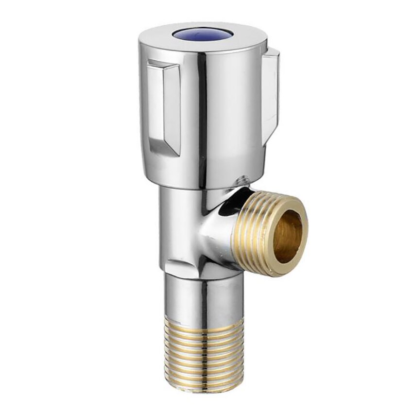 Copper Angle Stop Valve and Cold Water Stop Valve Quick Open Faucet Valve for Bathroom Kitchen Toilet Sink G1/2