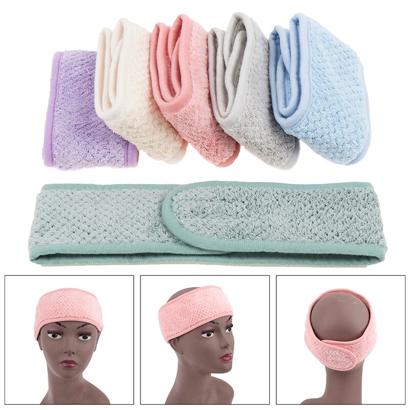 Verstelbare Brede Haarband Yoga Spa Bad Douche Make Wassen Gezicht Cosmetische Hoofdband Voor Vrouwen Dames Make-Up Accessoires