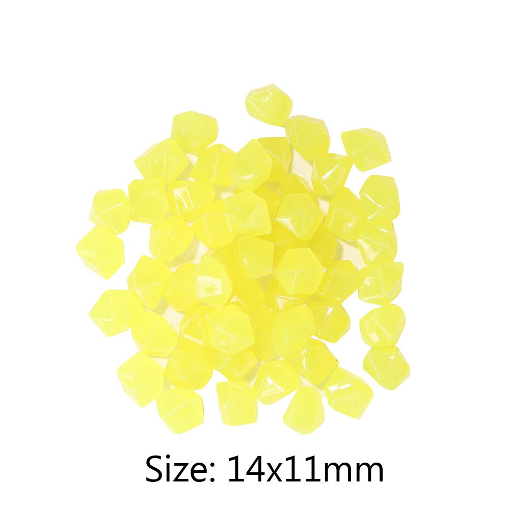 100Pcs Luminous Glowing Stones GloIin the Dark Garden Outdoor Aquarium Accessories for Fish Tank Decoration: Style E
