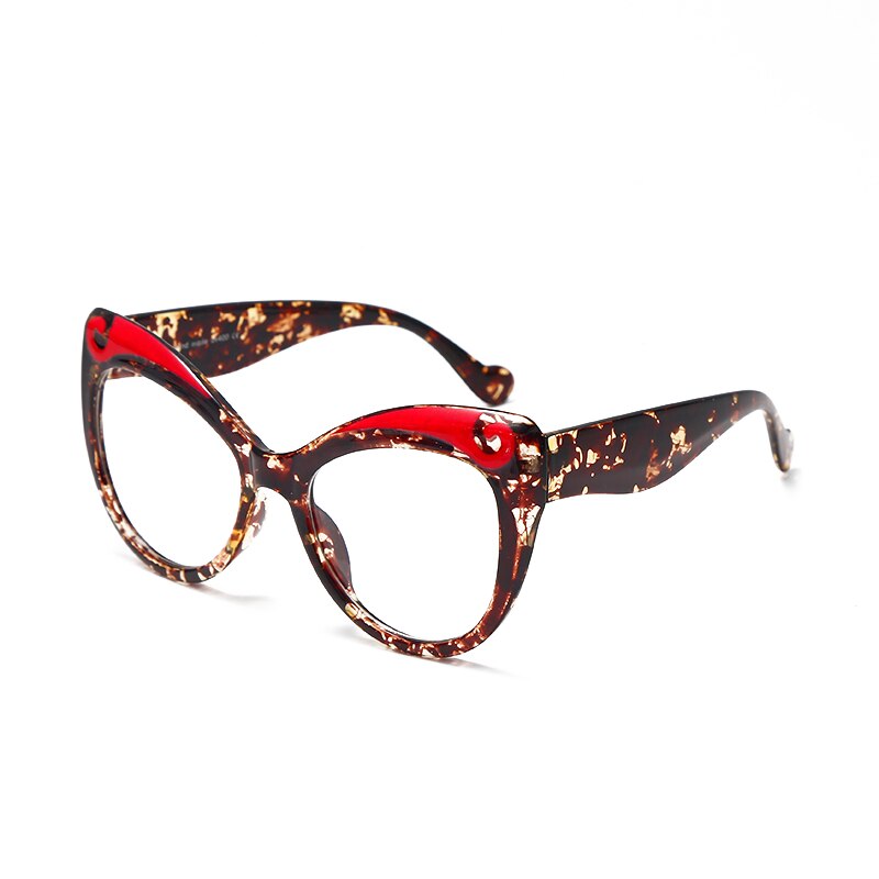 Monture de lunettes œil de chat pour femmes, monture de lunettes optiques, Anti-bleu, pour hommes, lunettes à verres transparents