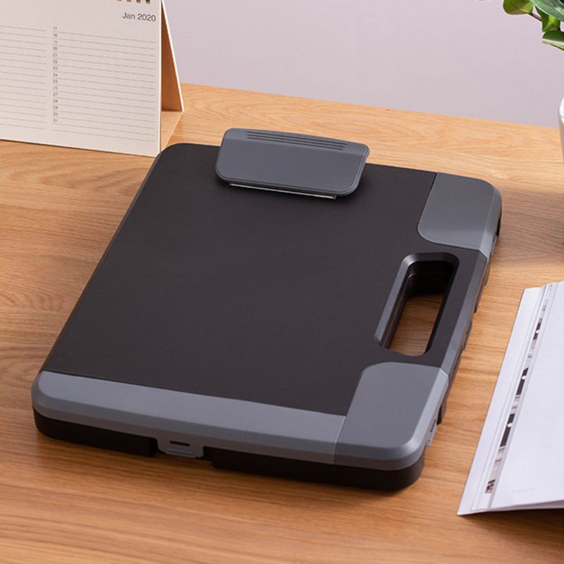 Portable A4 Files Document Clipboard Storage Case Organizer Holder Office Supply