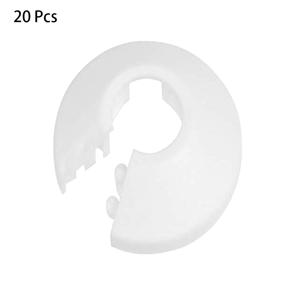 20Pcs Radiator Pipe Collars Shower Faucet Angle Valve Pipe Plug Decoration Cover Snap-on Plate Kitchen Faucet Accessories: Default Title