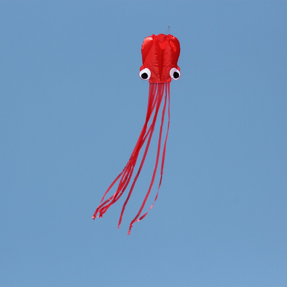 Large Mollusc Shape For Kids Lightweight 4 Meters With Tail Beach Park Portable Outdoor Sports Easy Flyer Octopus Kite