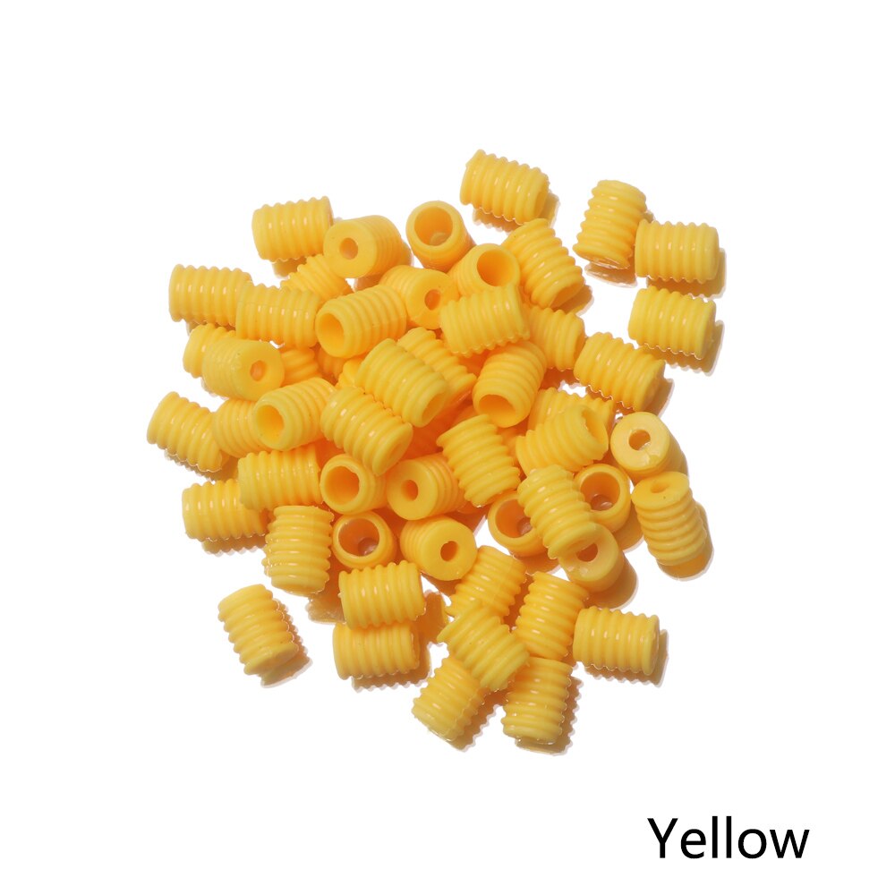 100 Pcs Silicone Flat Spiral Buckle Adjustable Bead Anti-slip Mask Buckle Elastic Band Cap Stopper Ear Cord Drawstring Button: yellow