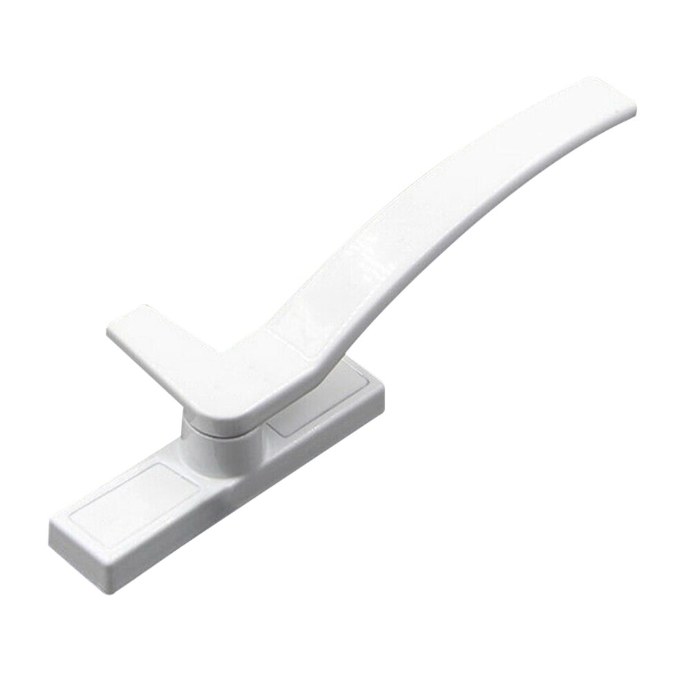 1pc Window Locking Handle White Tone Easy Install Home Replacement Safety Grip Hand Durable Hardware Fitting Zinc Alloy
