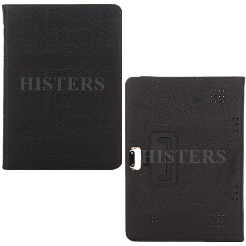 Película protectora gratis para BDF 3G, llamada de teléfono, Android 6,0, cuatro núcleos, 10 pulgadas, tableta de cuero PU, funda con soporte plegable: Black
