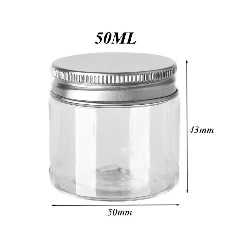 12 stuks 30/50/60/80/100/150ml lege, transparante plastic potjes voor cosmetica, crèmemonsters, make-up, voedselbewaarpotjes дорожный набор: Lichtgroen
