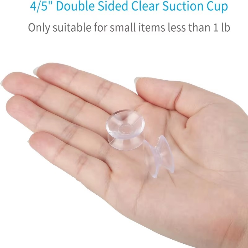 30/5 Uds ventosa de doble cara-almohadillas de ventosa para vidrio plástico acuario tubo de oxígeno DIY soporte de jabón accesorios 20/30/35mm