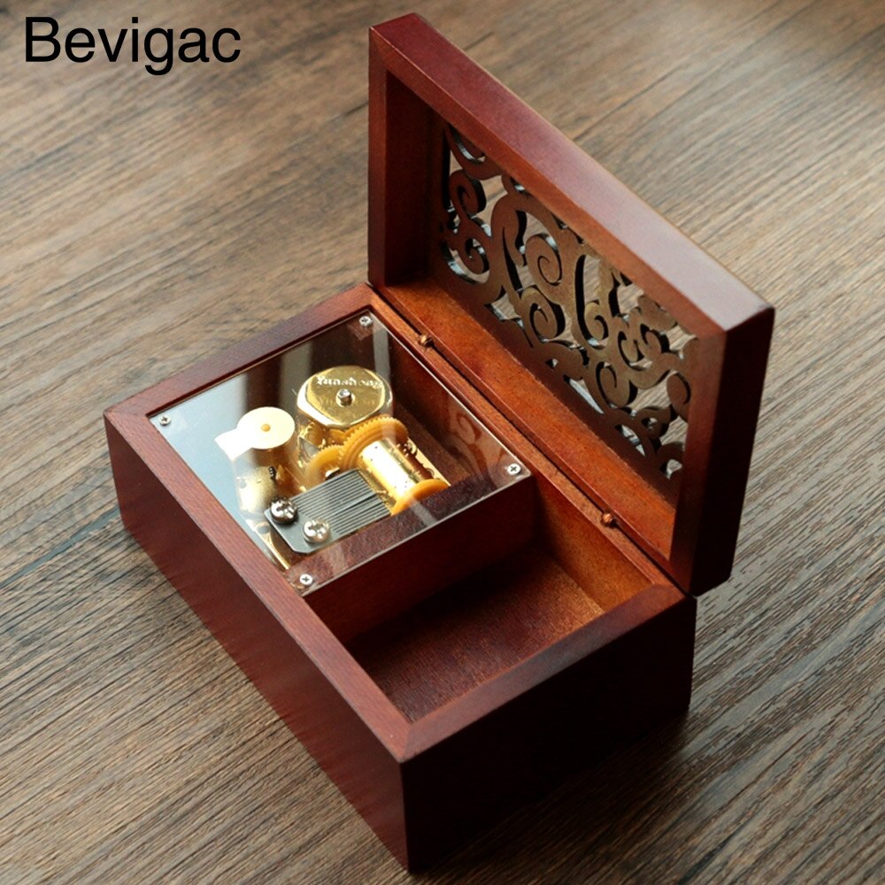 Bevigac Mini Vintage Clockwork Music Box Musical Toy met Melodie van Kasteel In De Hemel Cadeau Voor Kerst Verjaardag Valentine9s