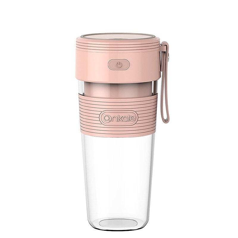 Mini 300 Ml Draadloze Juicer Cup Fruit Machine Mini Home Juicer Carrying Machine Draagbare Usb Oplaadbare Elektrische Sap: pink