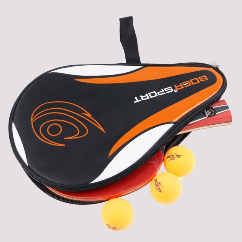 Portable Table Tennis Racket Bag Waterproof Table Tennis Racket Cover Paddle Ping Pong Paddle Pouch with Ball Case