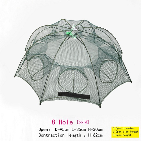 Opvouwbare 6 Gaten Vissen Garnalen Trap Automatische Intrekbare Vis Krabben Netto Kooi Angling Trap Gaten Tackle Opvouwbare 6 Gaten Vissen Garnalen Trap Automatische Intrekbare Vis Krabben Netto Kooi Angling Trap Gaten Tackle