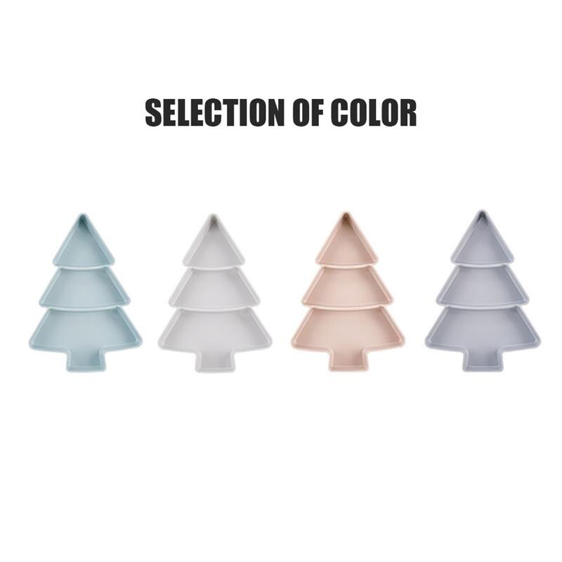 Christmas Tree Shape Candy Snacks Nuts Seeds Dry Fruits Plastic Plates Dishes Bowl Breakfast Tray Home Kitchen Supplies