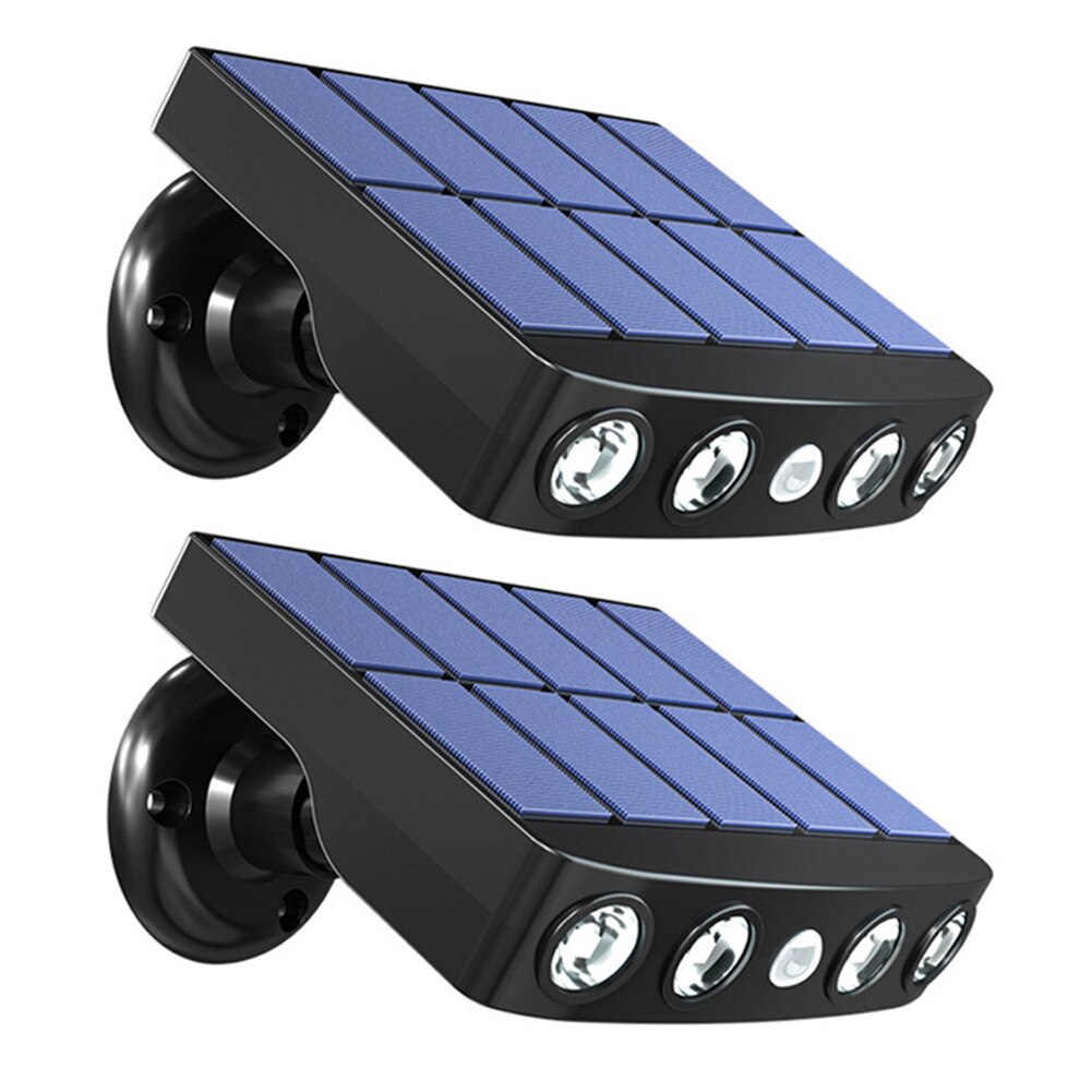 LED Solor Light Outdoor Wall Light Motion Sensor Patio Yard Garden Solar Lights IP65 Waterproof Street Lights Angle Adjustable: Warm White / white body