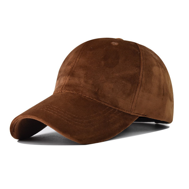 Berretto da Baseball da esterno in velluto a coste liscio rosso vino elegante FS 2022 per uomo donna cappello da viso regolabile Streetwear: Brown Baseball Cap