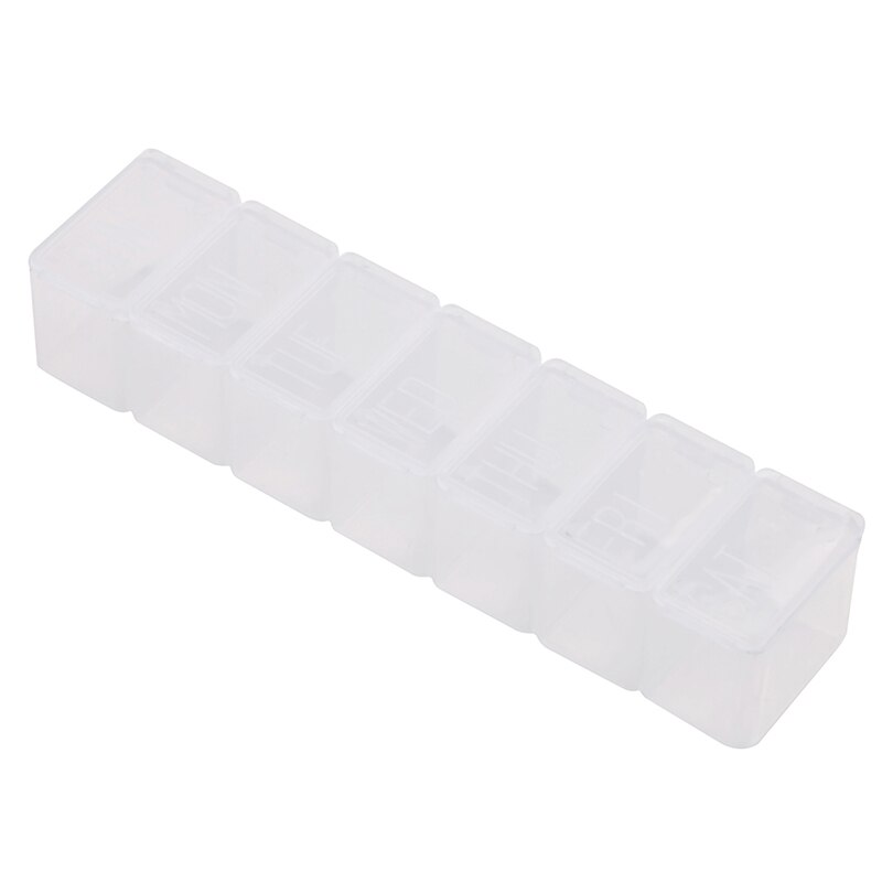 7 Days Pill Case Medicine Storage Tablet Pill Box 7 Solt Medicine Organizer Pill Case Splitters Storage Dispenser Weekly