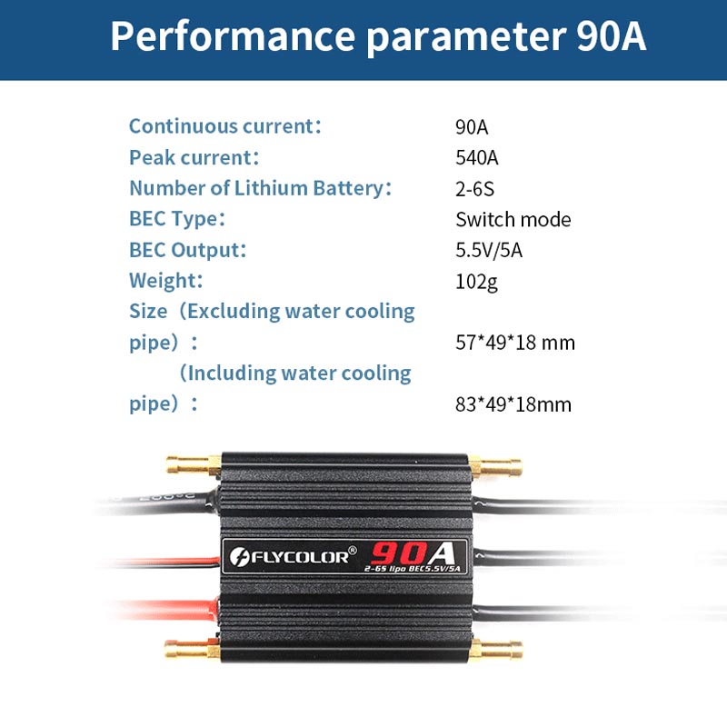 Original Flycolor 50A 70A 90A 120A 150A Bürstenlosen ESC Geschwindigkeit Regler Progaming Karte 2-6S Lipo BEC 5,5V/5A für RC Stiefel