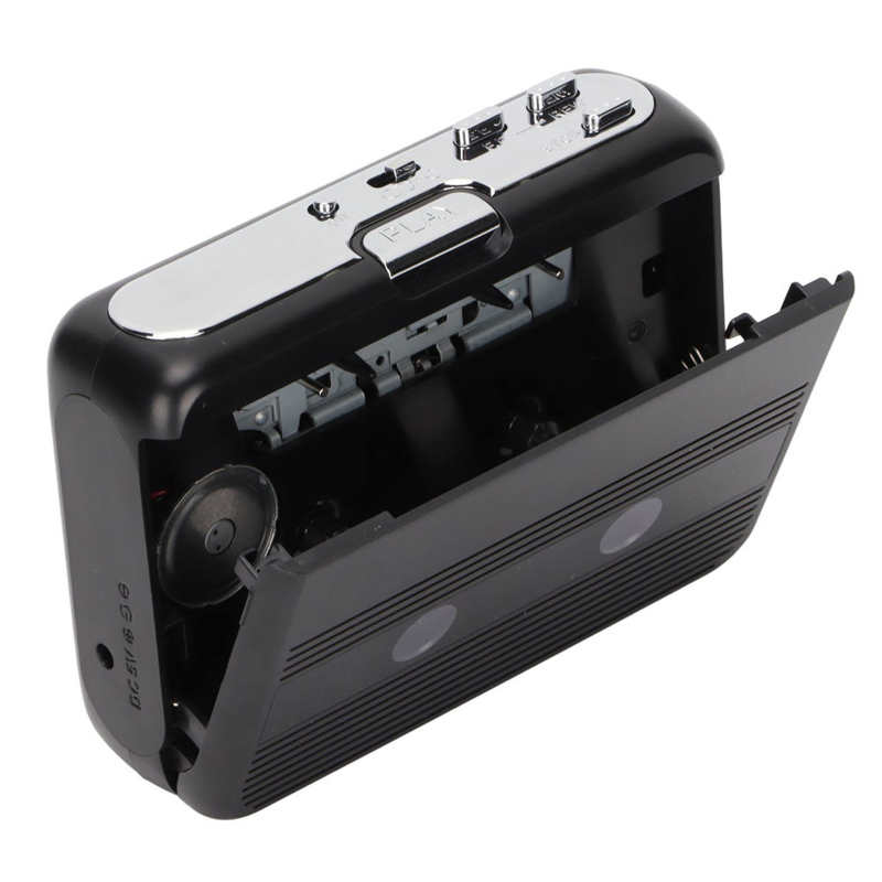 Mini equipamento estereofônico do jogo da cassete de bluetooth dos jogadores portáteis da gaveta com jack de 3.5mm para o jogador da cassete dos carros dos oradores