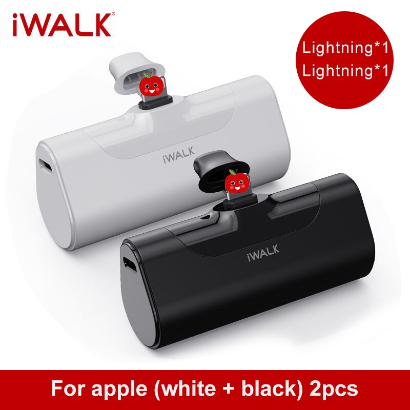 IWALK – Mini chargeur Portable de voyage, 4500mAh, Type C, mignon, Power Bank, pour téléphone Portable Xiami, Iphone: MULTI