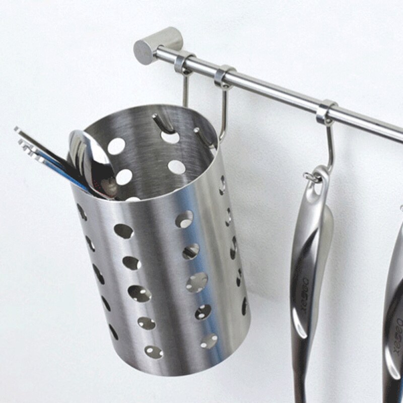 Cable Leader Egouttoir Couvert En Acier Inoxydable - Égouttoir à Couvert - Porte Couverts - Egouttoir Couverts Cuisine- Égouttoir Pour Cuillères, Fourchettes Et Brosses à Dents (1 Pièce Argent