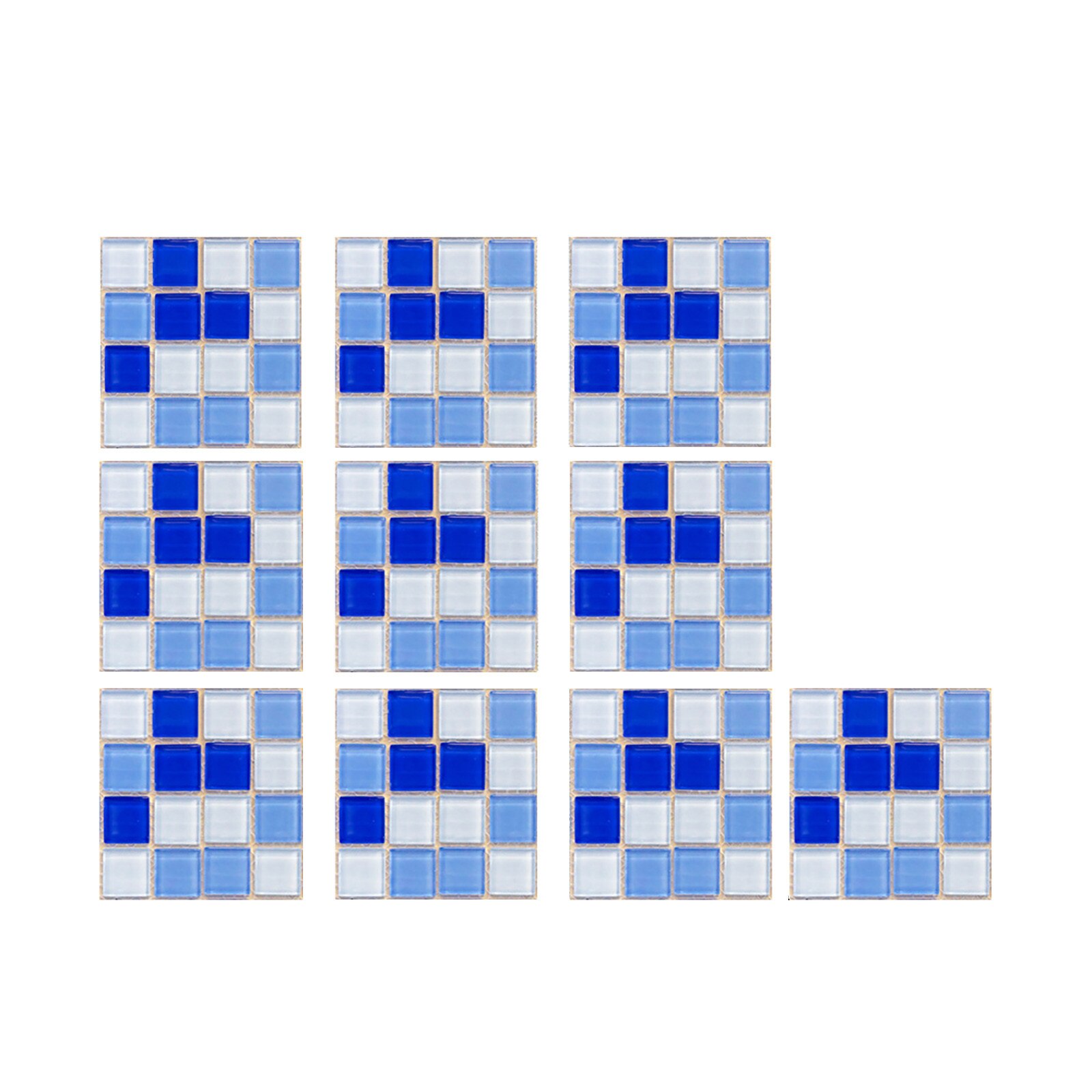 10Pcs 3D Kristal Tegel Stickers Diy Waterdichte Zelfklevende Muurstickers Keuken Decor Muurstickers Waterdichte Pvc Tegels: E