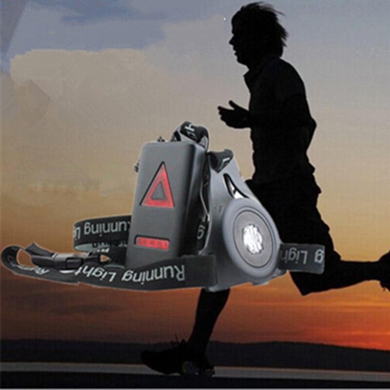 LED Night Running Light Coupon Adult Outdoor Sport USB Rechargeable Chest Lamp Safety Jogging Warning Light Cycling Torch