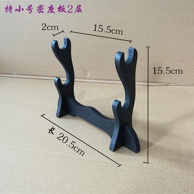 Protection rembourrée Japonesa samouraï épée Katana Wakizashi Tanto support support présentoir Acolchado de Tela cadre en bois 4 dessins: Mini 2 layers
