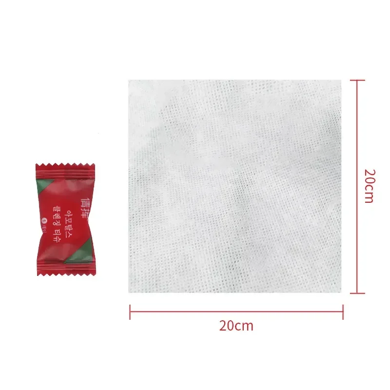 5/10/20 Stuks Wegwerp Reishanddoeken Gecomprimeerd Gezichtsdoekje Compact Tablet Mini Doekjes Veeg Vierkante Doekjes Tissues Handige Handdoeken