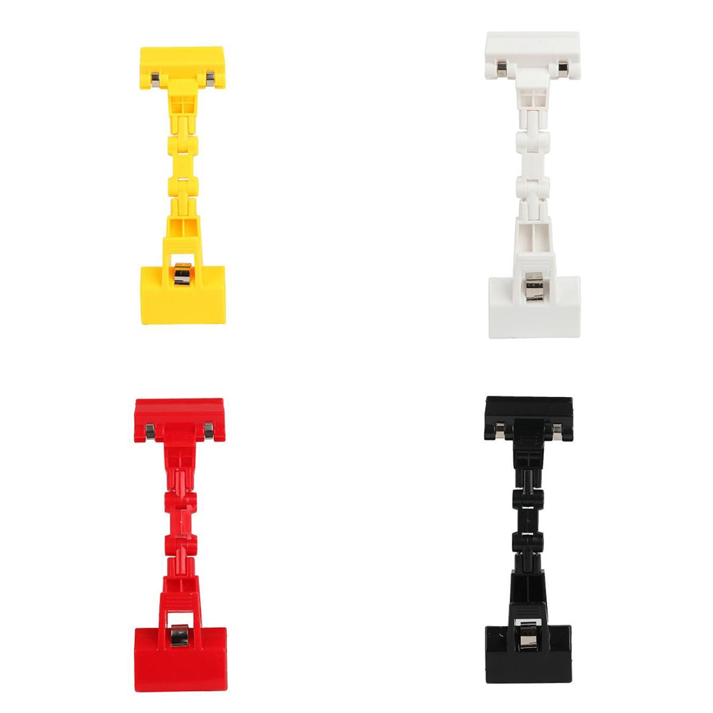 XRHYY Plastic Draaibare Teken Clips POP Teken Houder Reclame Merchandise Display Teken Clip Draaibare POP Clip Stand Houder