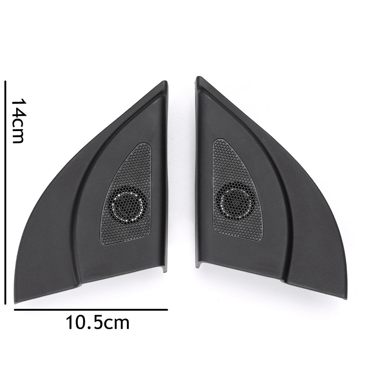 Par de altavoces de trompeta altavoz, Tweeter de cabeza triangular delantera, Althorn, con cable, color negro, para Hyundai Solaris