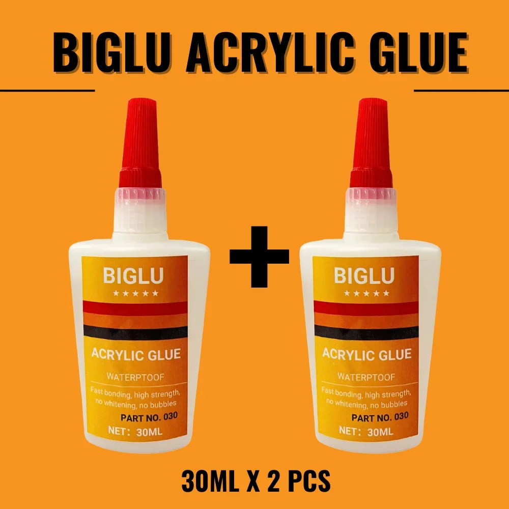 Transparenter flüssiger Sofortkleber für Acryl, organisches Glas, PMMA-Gremium, PC, 30 Sekunden schnelles Binden, wasserfester Kleber: verrotten