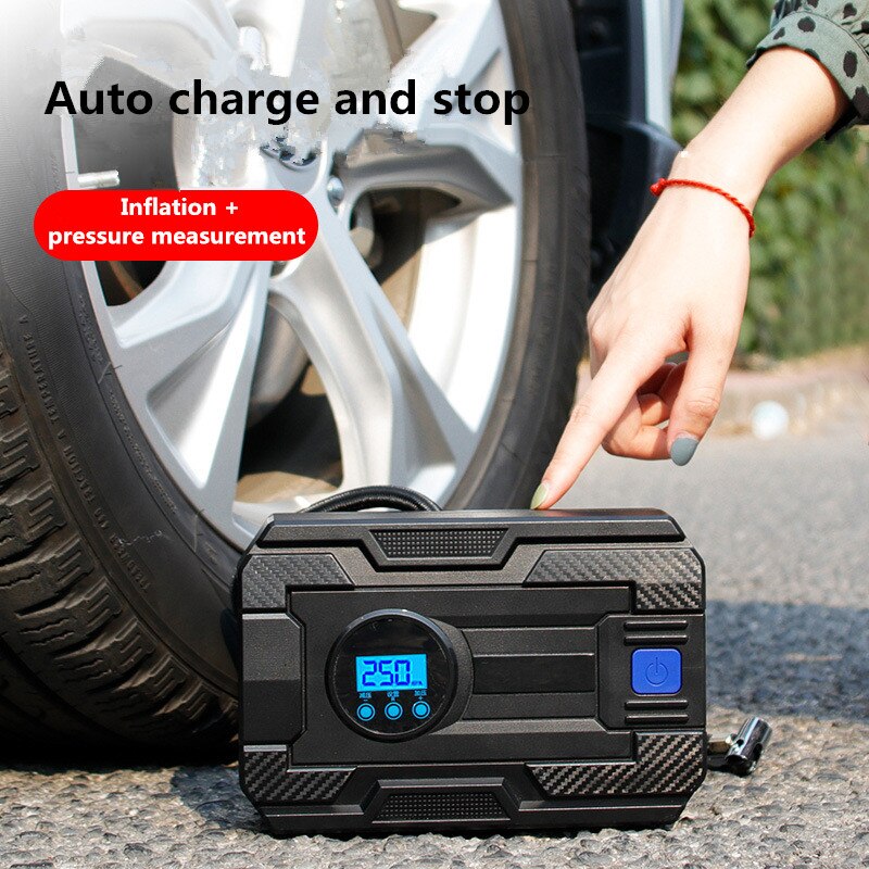 Portable Air Compressor Pump 12V Car Tire Inflator Digital Screen Tyre Inflador Motorcycle LED Light Tyre Mini Compresor De Aire