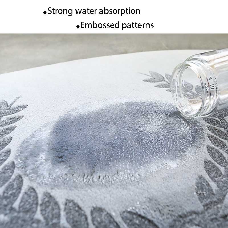 Flannel bademåtte tyk memory skum grå badeværelsestæpper absorberende toilettæppe hjem hotel brusebad prægede gulvmåtter tapis