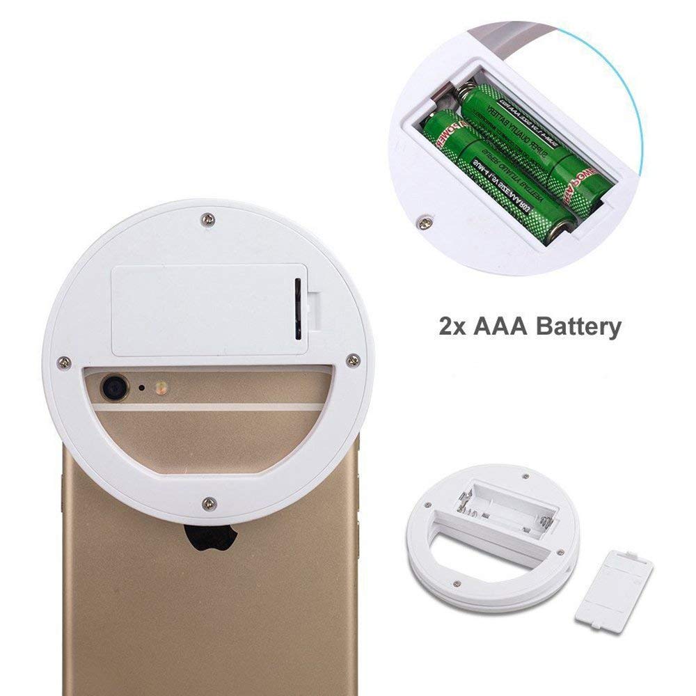 Duszake Selfie Ring Licht Led Draagbare Telefoon Lamp Flash Smartphone Ring Licht USB Camera Telefoon Lamp voor iPhone X 6 s 7 Samsung S8