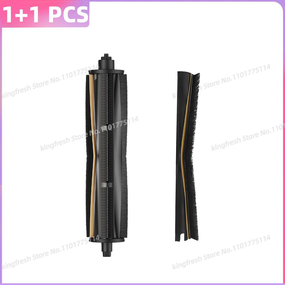 Compatible avec Brosse Tricut Dreame X30 / X40 Ultra, L20 / L30 / L40 / L10s Ultra Gen 2, X40 Master, MOVA E30 / P10 Pro Ultra / S10 Plus/P50 Pro Ultra, L10s Pro Ultra Heat, Xiaomi X20 Pro / X10+ / X20+: jaune clair