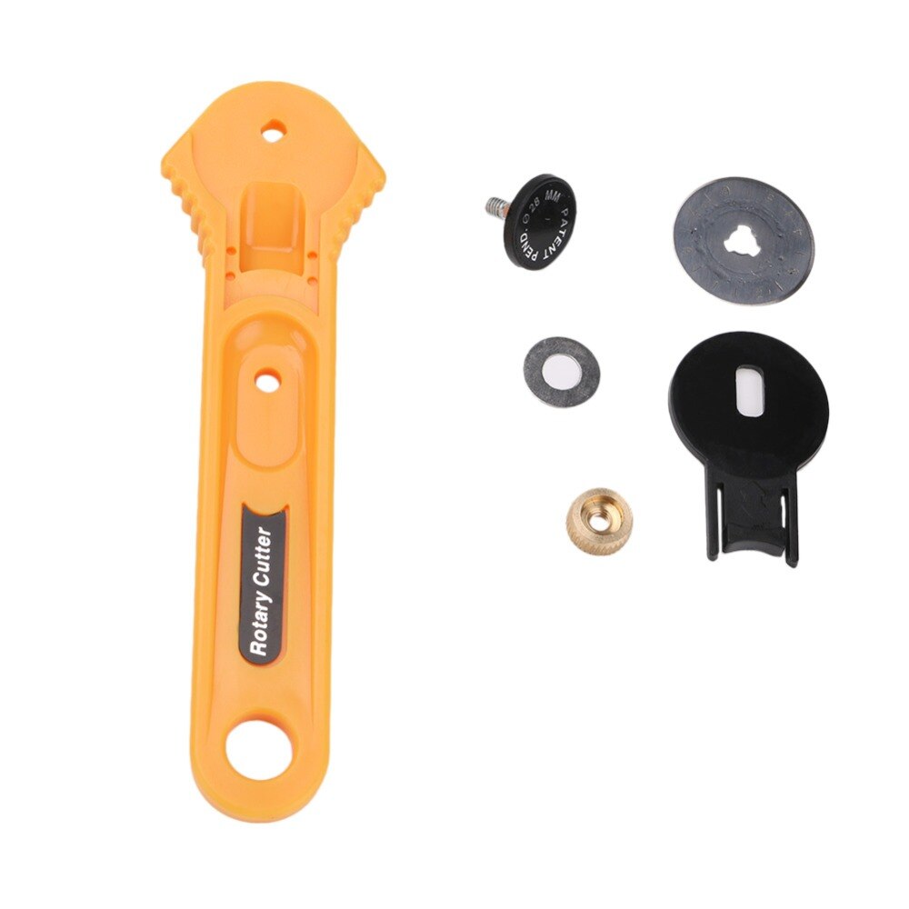 28MM Circular Rotary Cutter Knife Safety Blade Paper Clothes Patchwork Piecing Sewing Quilting Fabric Cutting Leathercraft Tool