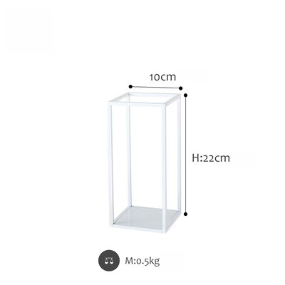 SWEETGO Geometry storage racks geometry tray 1 piece store case Kitchen decorations tools accessories 3 tiers Iron frame Holders: 2