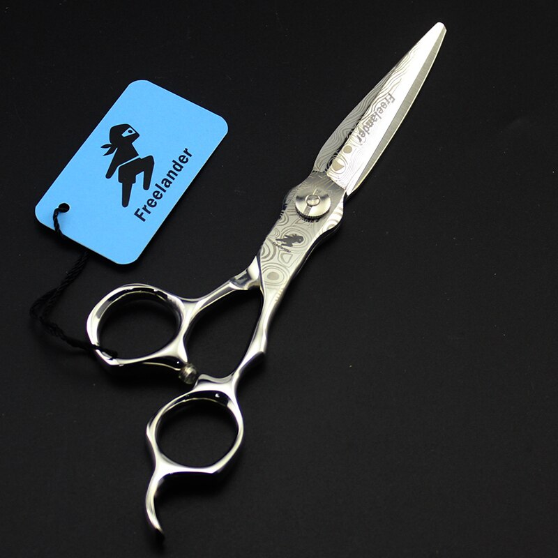 de 6 pulgadas Damasco recta de adelgazamiento de corte de pelo tijeras de peluquería Estilo tijeras de corte de la personalidad de la pintura