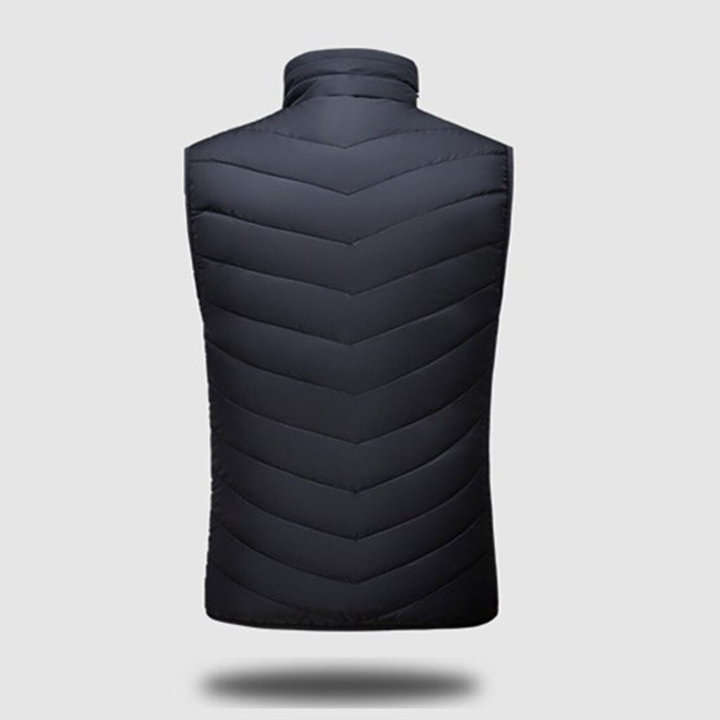 Zimowe męskie samonagrzewające się kamizelki na wolnym powietrzu ciepły odzież podgrzewana robić jazdy na nartach wędkarstwo ładowanie przez podgrzewane ciepłe męskie ubrania # T2G