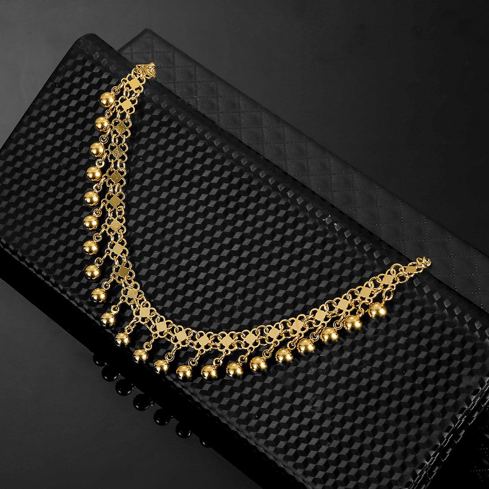 Moslim Islamitische Eenvoudige Leuke Armband Goud Kleur Bal Hanger Charme Allah Ketting Armbanden Voor Islam Vrouwen Moslim Geen Vervagen Sieraden