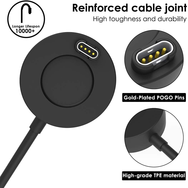 USB Charging Cable for Garmin Watch Fenix 7/7S/7X/6/6S/6X Forerunner 745 955 945 Smartwatch Usb Fast Charger Dock With Dust Plug