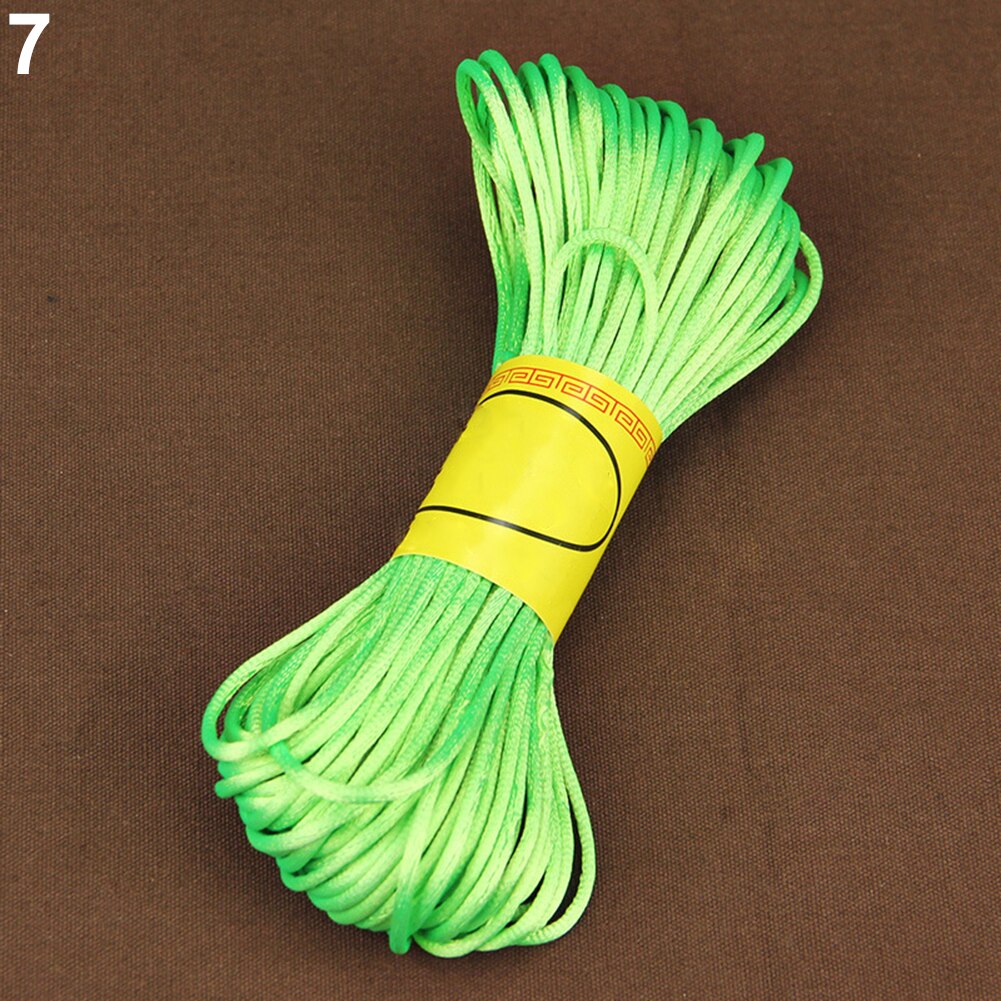 20M Nylon Braiding String Chinese Knot Cord Rattail Satin Braided String Jewelry findings Beading Rope for DIY crafts