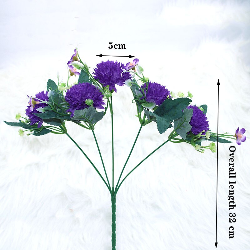 5 kunstige blomster nellike silke blomst rose bryllup banket bryllup bryllup banket hjem haven dekoration brude buket