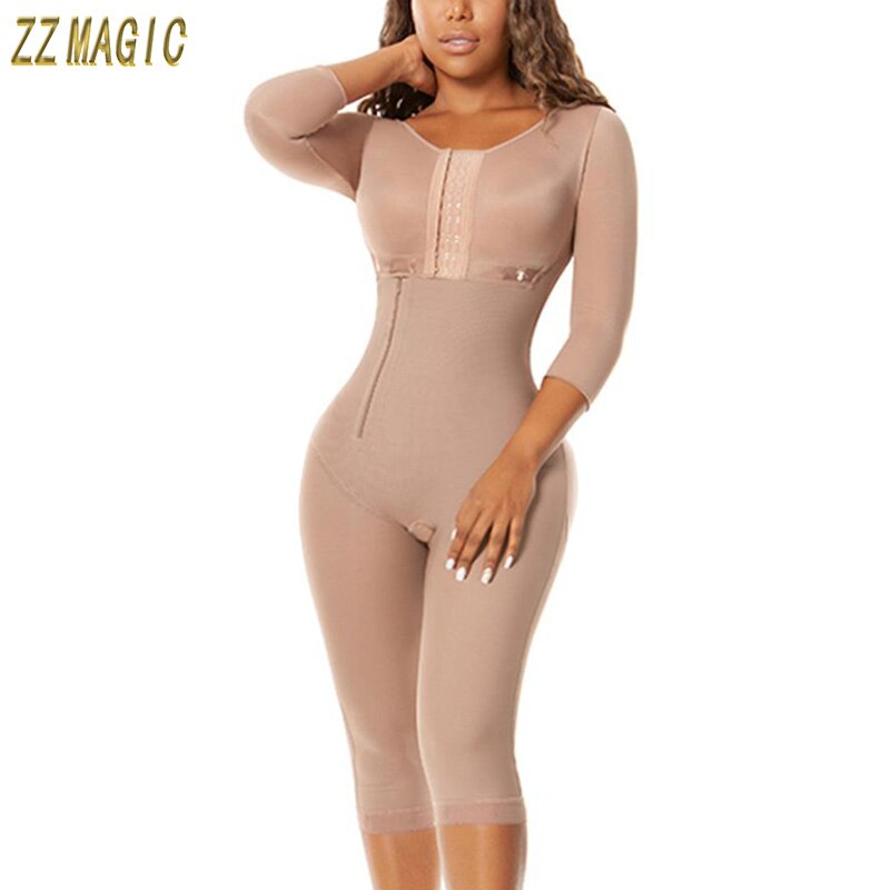 Fajas Colombianas Mujer Waist Trainer Body Shaper Cinta Modeladora De Alta Compressão Post-surgical Use Women Slimming Underwear