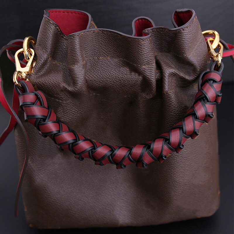 Emmer Zak Dikke Polsband Weave Handtas Riem Schouder Verwijderbare Tas Accessoires Weave Korte Tas Riem