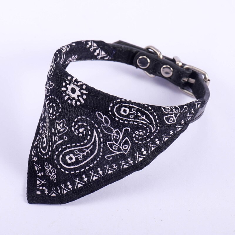 Bufanda ajustable de algodón PU para mascota, pañuelo para cachorro, gato, cuello, toalla para Saliva de perro, accesorios, 1 unidad: 2