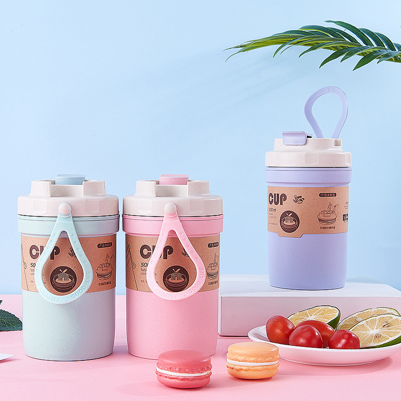 Portable Thermos Stainless Steel Food Storage Container Breakfast Lunch Box Leakproof Lunch Soup Pot Environmental Protect Doubl